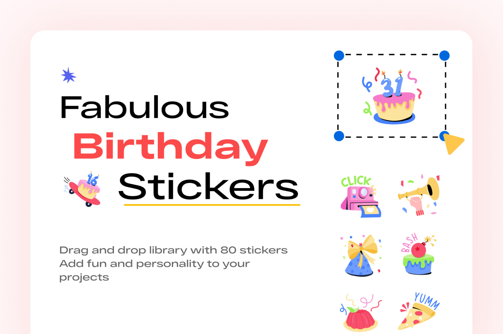 Happy Birthday Stickers Pack