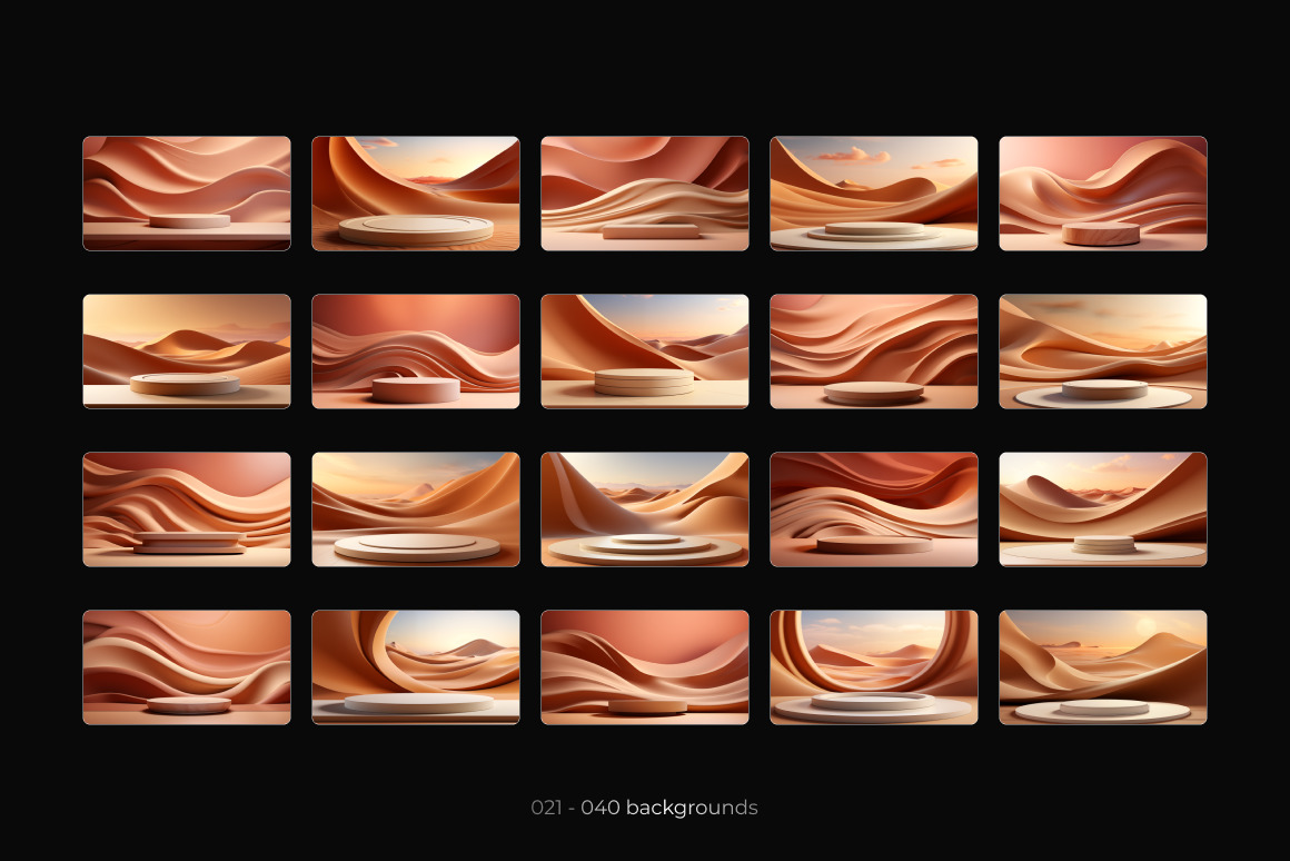 Dunes Podiums ❊ Background Set Dunes Podiums ❊ Background Set