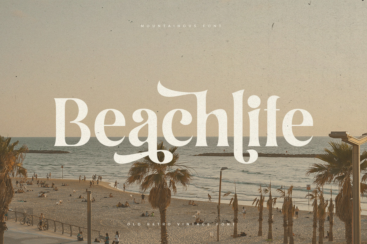 Montainous - Old Retro Vintage Font Montainous - Old Retro Vintage Font