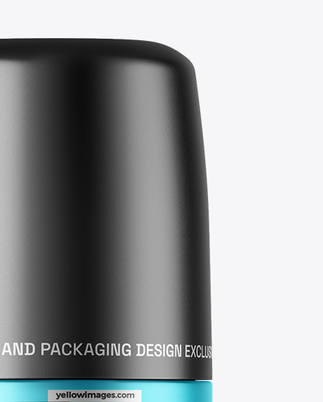 Matte Metallic Cosmetic Bottle Mockup