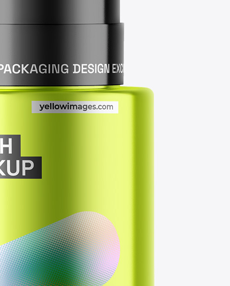 Metallic Nail Polish Bottle Mockup