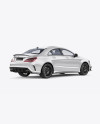 Mercedes CLA 45 AMG Mockup - Back Half Side View