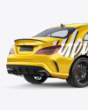 Mercedes CLA 45 AMG Mockup - Back Half Side View