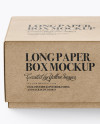 Kraft Paper Box Mockup - Front View (High-Angle Shot)