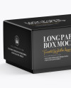 Paper Box Mockup - Half Side View (High-Angle Shot)