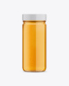 Glass Jar with Honey Mockup