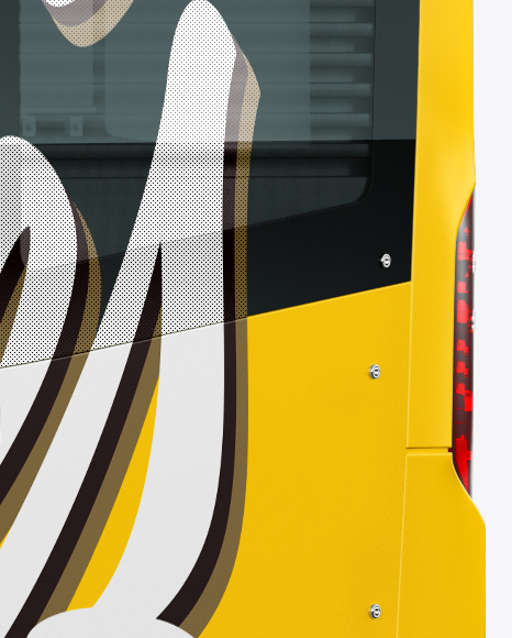 Mercedes-Benz Citaro G Bus Mockup - Left Half Side view - Free Download