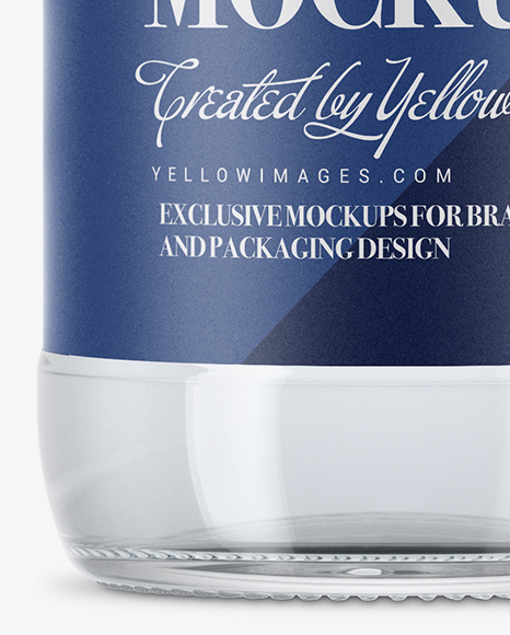 Clear Glass Water Bottle Mockup Clear Glass Water Bottle Mockup
