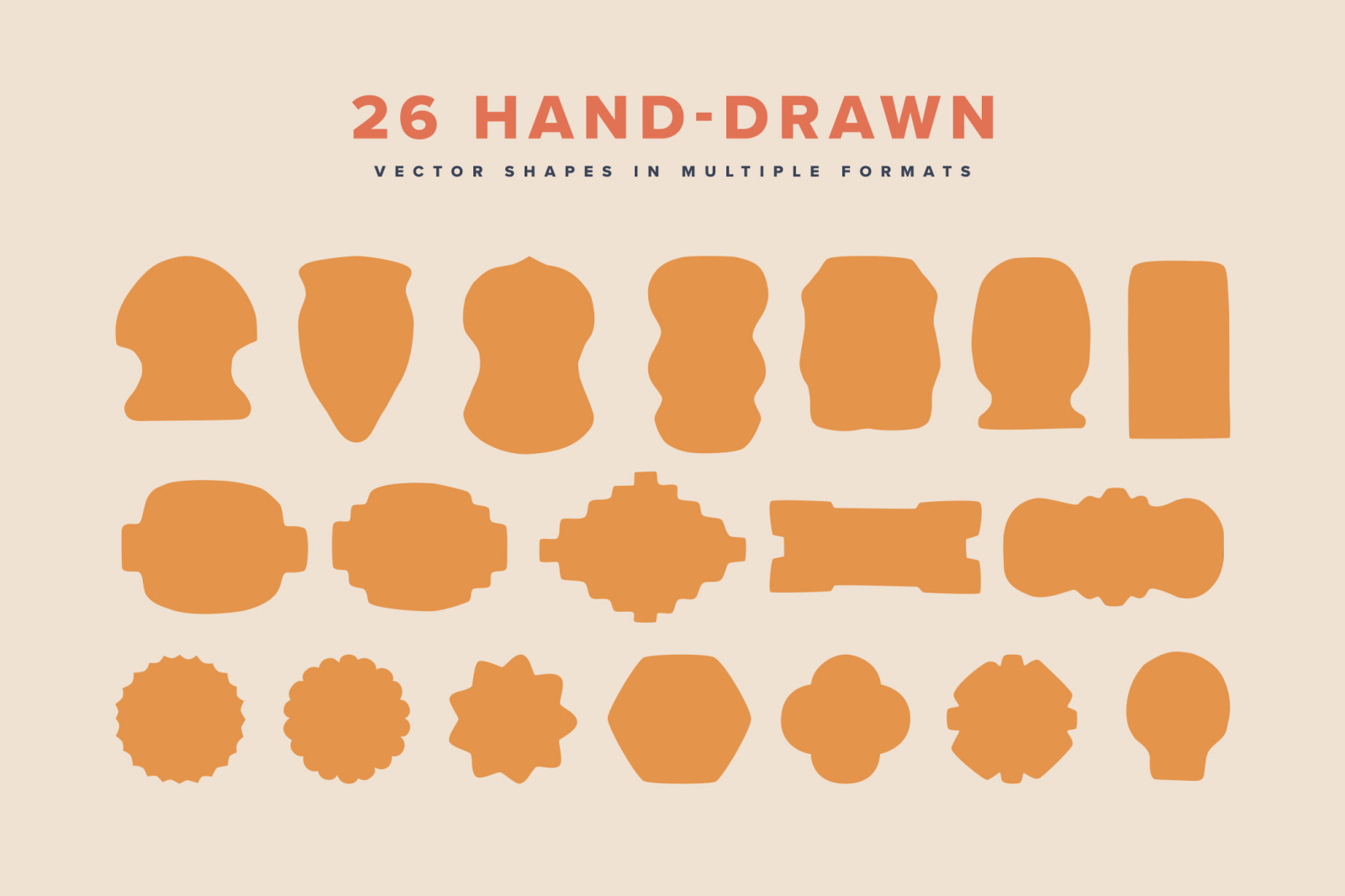Hand-Drawn Vector Shapes Pack Hand-Drawn Vector Shapes Pack