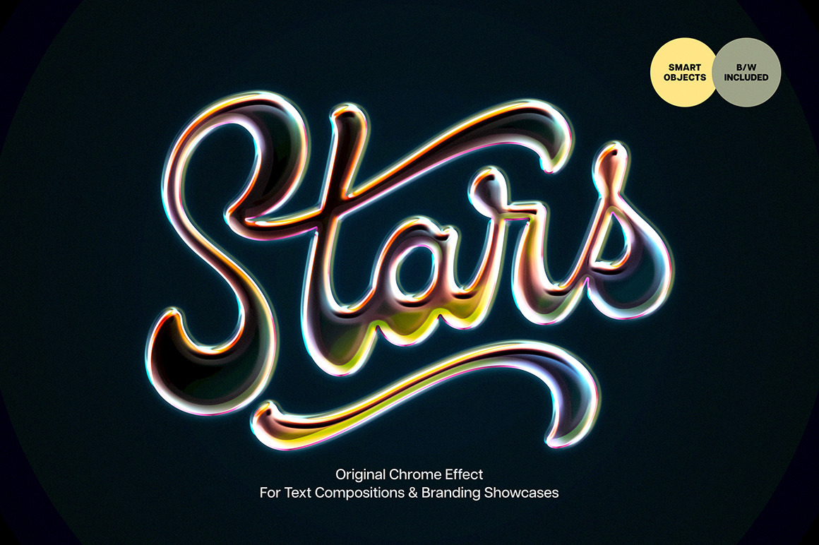 Original Chrome Style Text Effect Original Chrome Style Text Effect