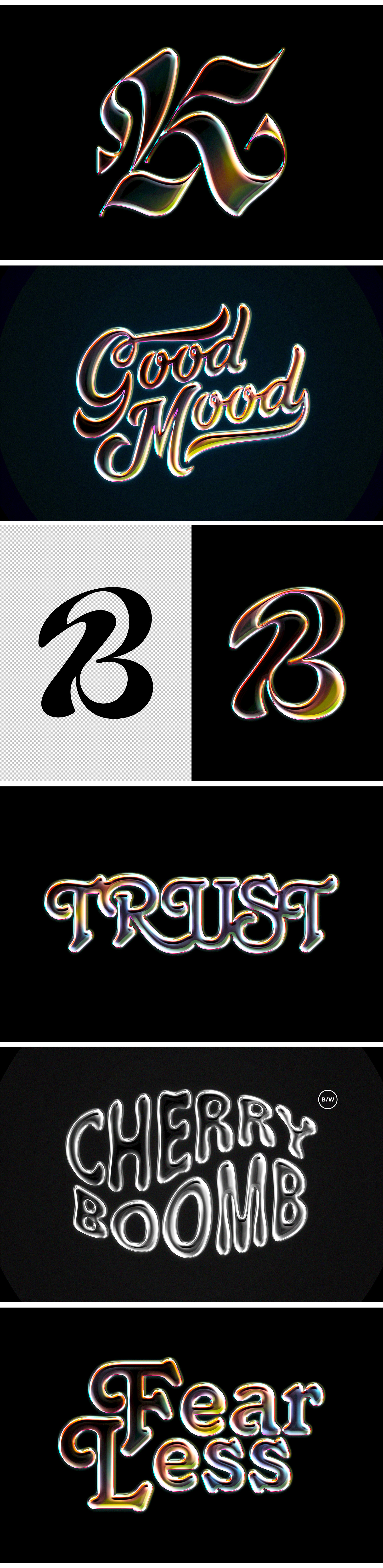 Original Chrome Style Text Effect Original Chrome Style Text Effect