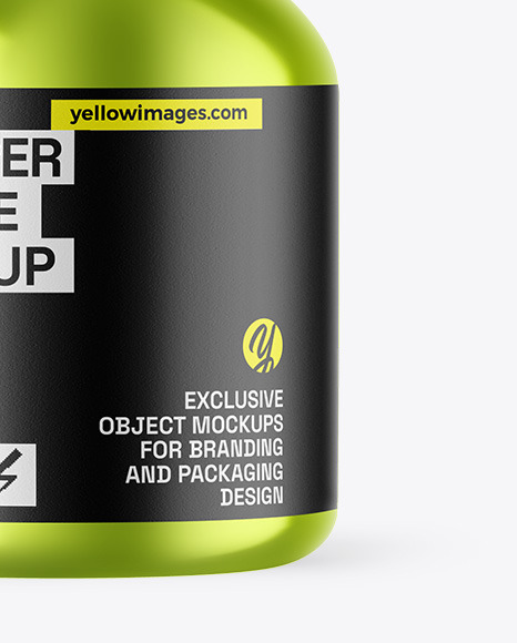 Metallic Dropper Bottle Mockup