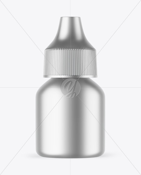 Matte Metallic Dropper Bottle Mockup