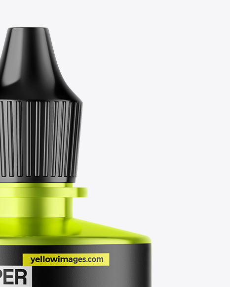 Metallic Dropper Bottle Mockup