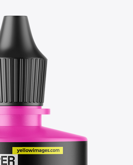 Matte Dropper Bottle Mockup