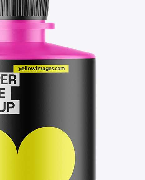 Matte Dropper Bottle Mockup