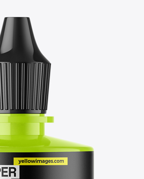 Glossy Dropper Bottle Mockup