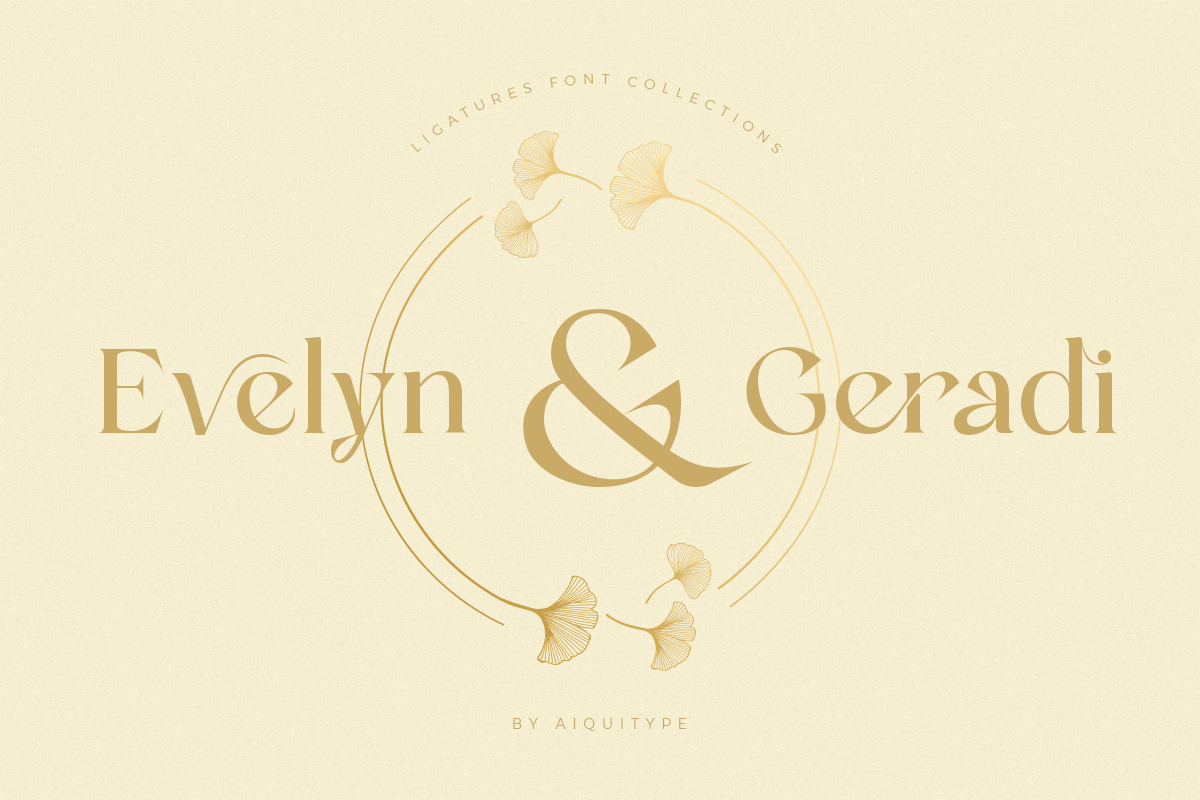 Olivea - Modern Chic Ligatures Serif Font