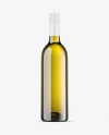 Antique Green Glass White Wine Bottle Mockup