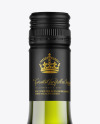 Green Glass White Wine Bottle Mockup