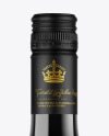 Dark Glass Wine Bottle Mockup
