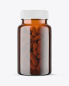Amber Pills Bottle Mockup Amber Pills Bottle Mockup