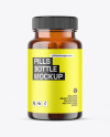 Amber Pills Bottle Mockup Amber Pills Bottle Mockup