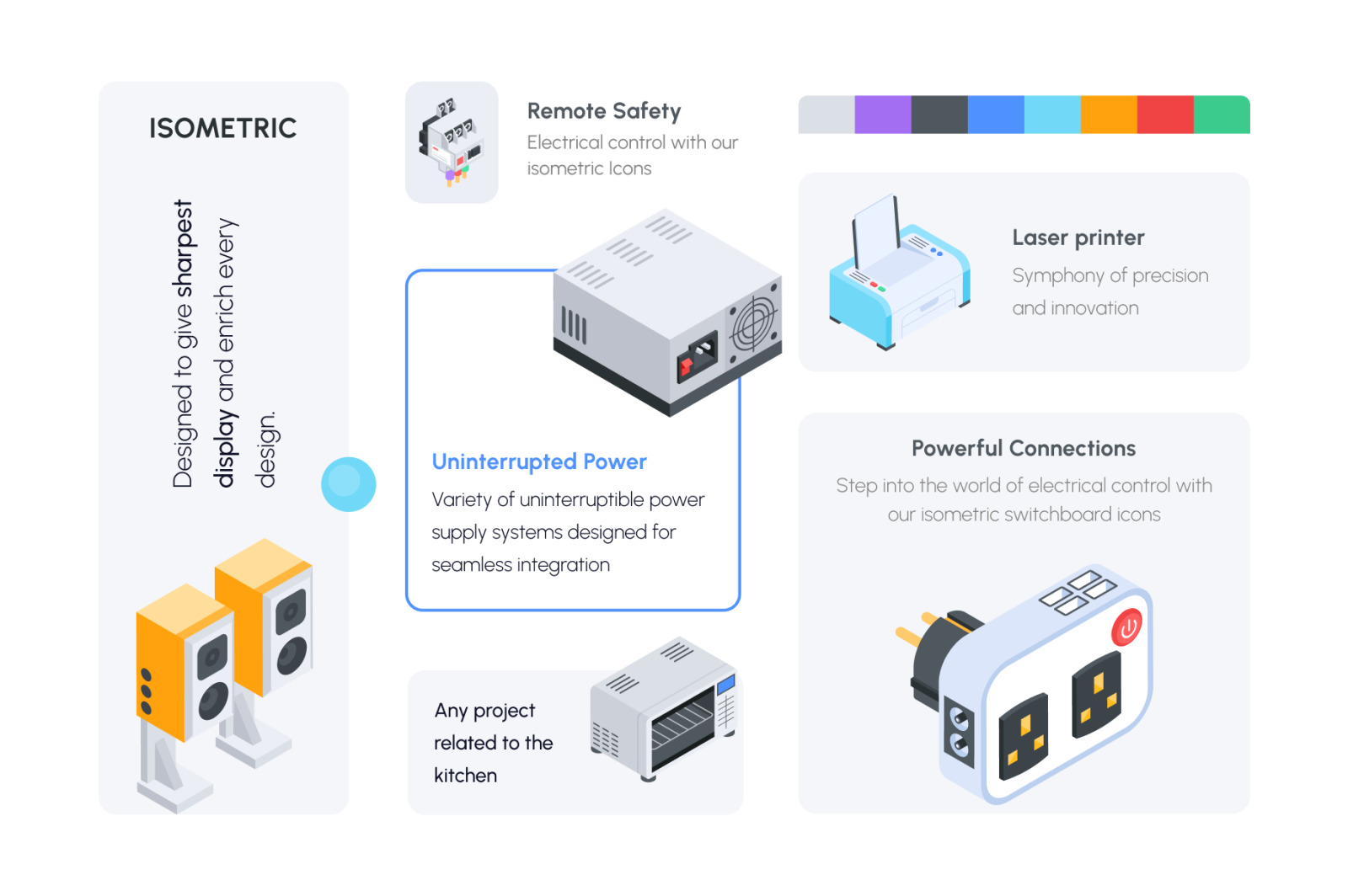 Devices Isometric Icons