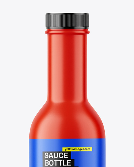 Matte Sauce Bottle Mockup