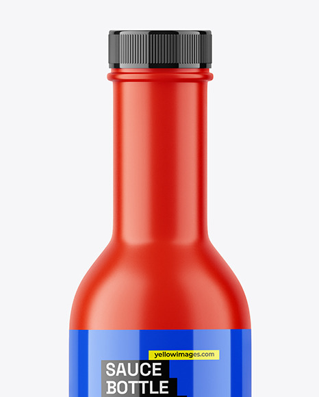 Matte Sauce Bottle Mockup