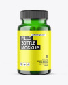 Green Pills Bottle Mockup