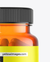 Orange Pills Bottle Mockup