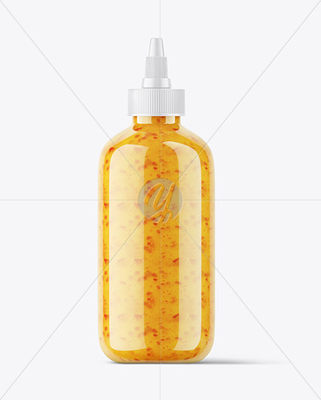 Clear Sauce Squeeze Bottle Mockup