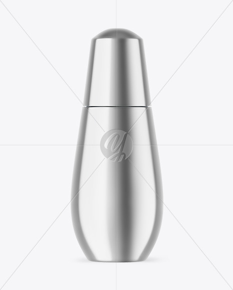 Metallic Cosmetic Bottle Mockup