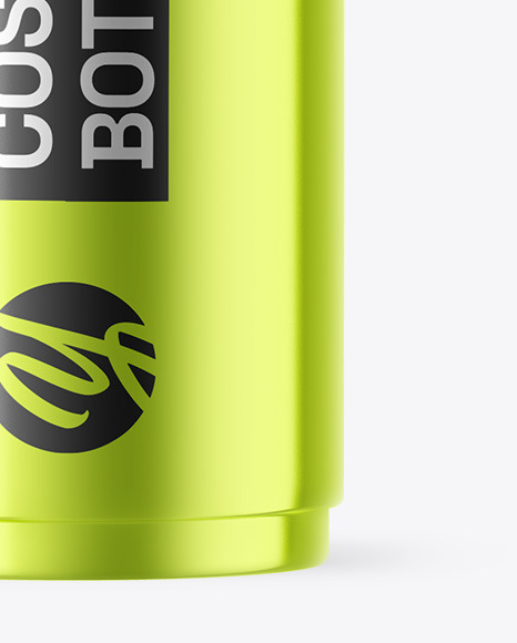Metallic Cosmetic Bottle Mockup
