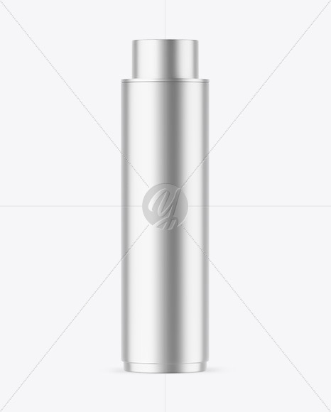 Matte Metallic Cosmetic Bottle Mockup