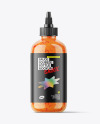 Red Chilli Sauce Squeeze Bottle Mockup