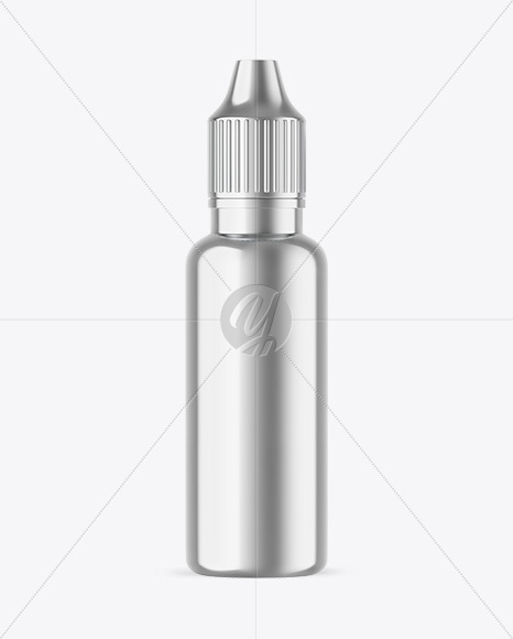 Metallic Dropper Bottle Mockup