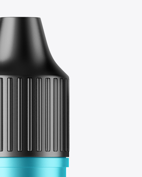 Matte Metallic Dropper Bottle Mockup