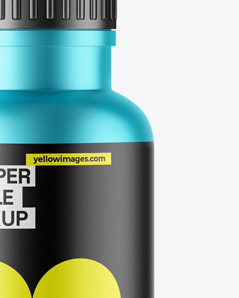 Matte Metallic Dropper Bottle Mockup