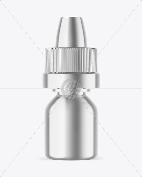 Metallic Dropper Bottle Mockup