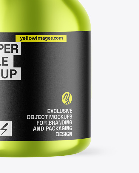 Metallic Dropper Bottle Mockup