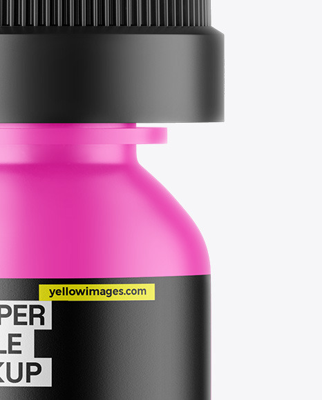 Matte Dropper Bottle Mockup