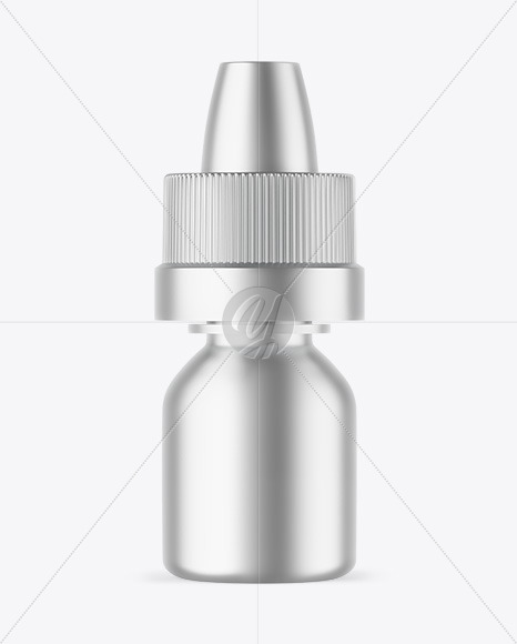 Matte Metallic Dropper Bottle Mockup