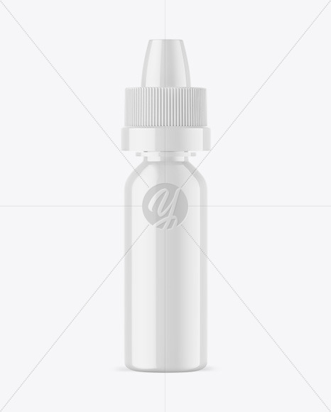 Glossy Dropper Bottle Mockup