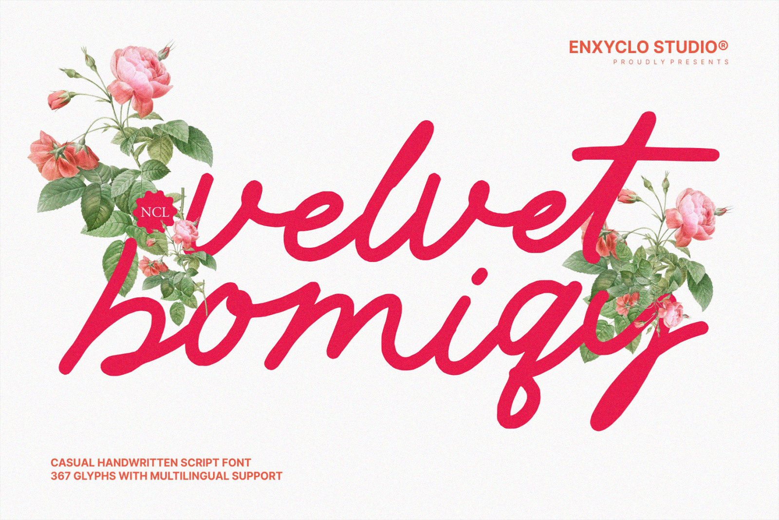 NCL Velvet Bomiqy - Casual Handwritten Font NCL Velvet Bomiqy - Casual Handwritten Font