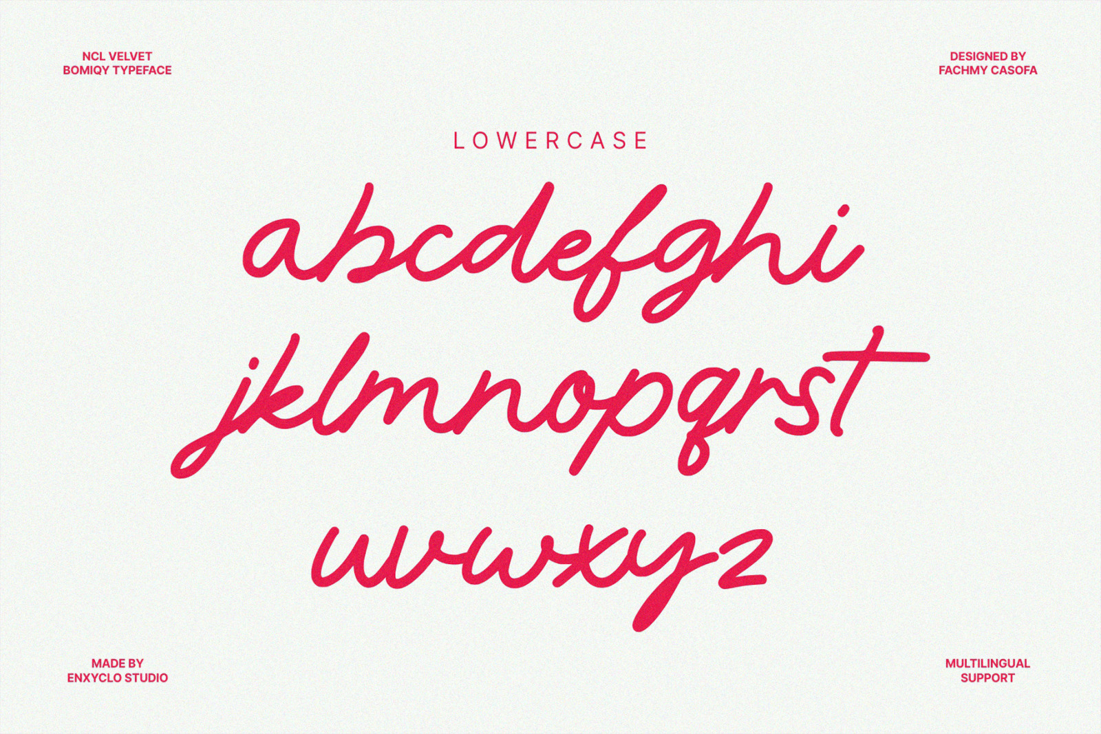 NCL Velvet Bomiqy - Casual Handwritten Font NCL Velvet Bomiqy - Casual Handwritten Font