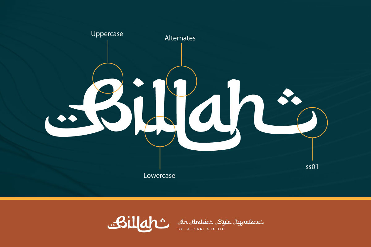 Billah - An Arabic Style Typeface Billah - An Arabic Style Typeface