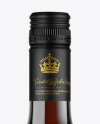 Amber Glass White Wine Bottle Mockup