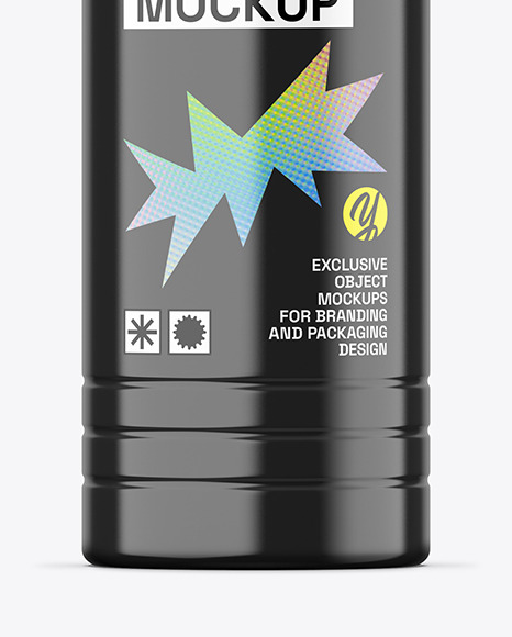 Glossy Sport Bottle Mockup